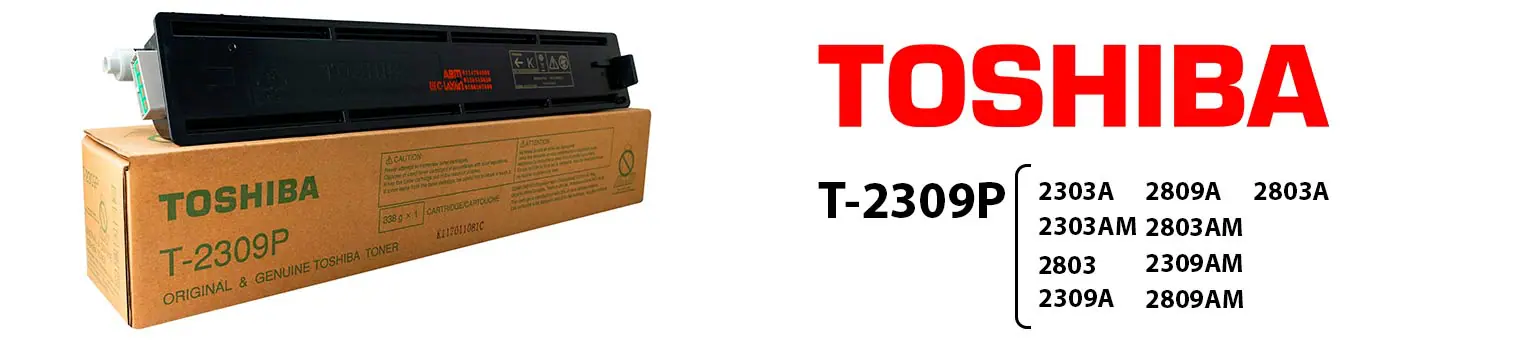 کارتریج تونر توشیبا اورجینال مدل Toshiba T-2309P (گرم بالا) 1 کارتریج مشکی لیزری توشیبا مدل 2309p اورجینال