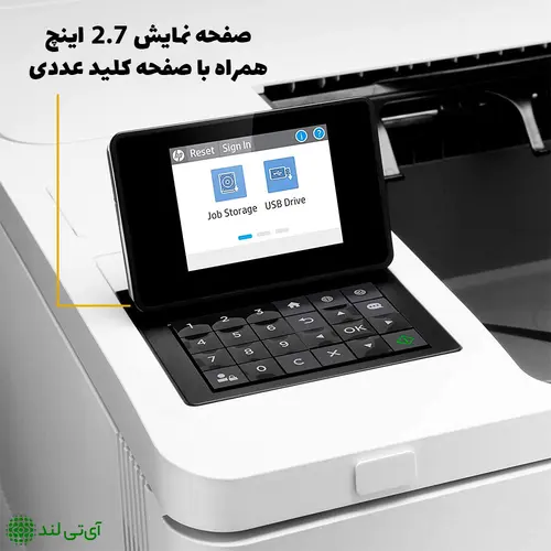 صفحه کلید و کنترل پنل پرینتر اچ پی مدل m607dn
