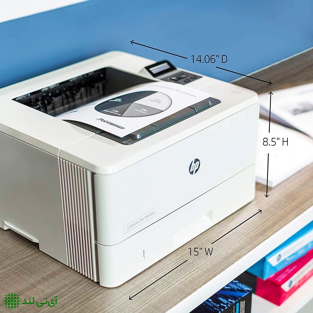 m402dn hp printer size