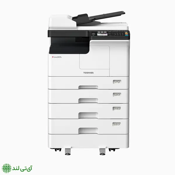 دستگاه کپی 2829a از برند توشیبا رنگ سفید با قابلیت mfp