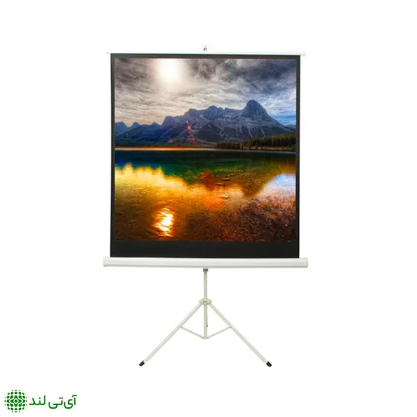 پرده نمایش ویدیو پروژکتور ایستاده با سه پایه استیل ابعاد 150 تا 250