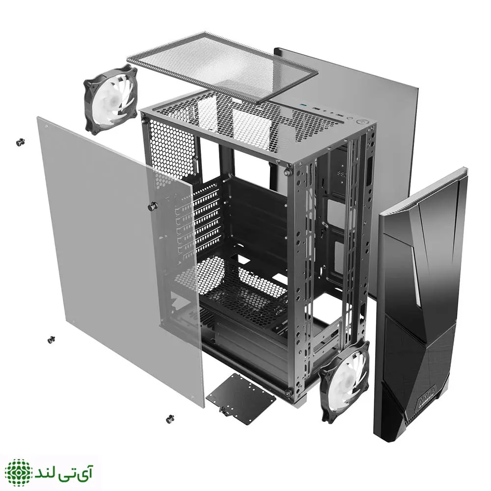 کیس کامپیوتر گرین مدل ARIA - تصویر 10