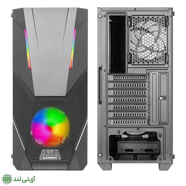 کیس آریا از برند گرین از پشت و روبرو