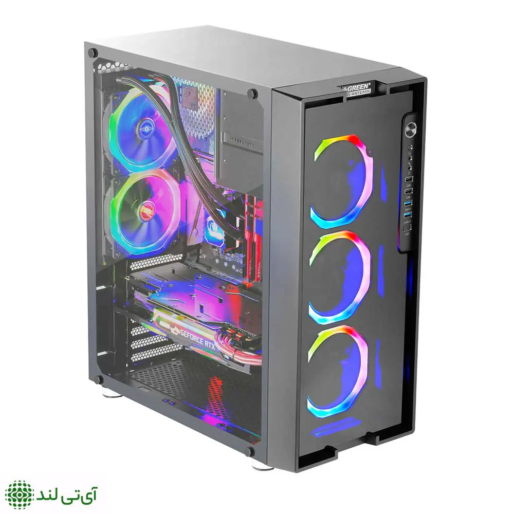 کیس کامپیوتر گرین مدل Z6 ARTEMIS - تصویر 2