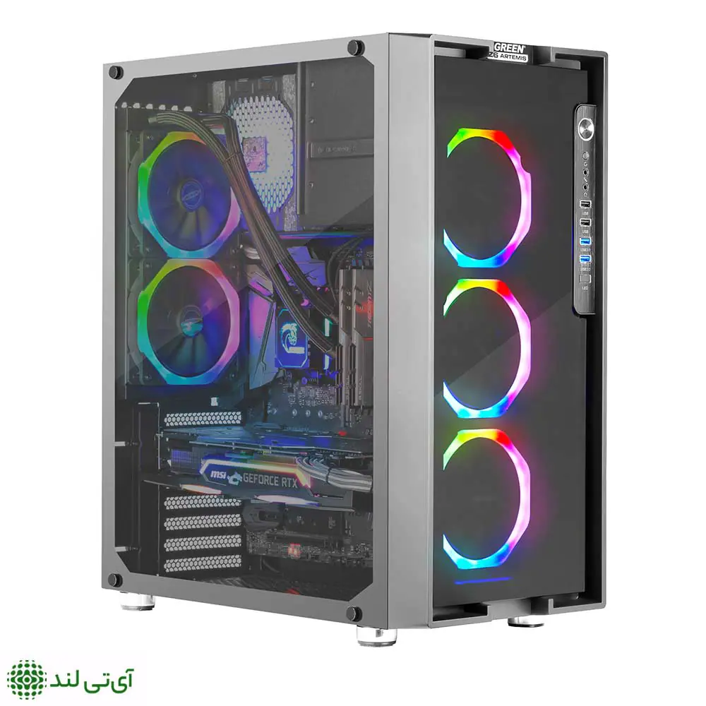 کیس کامپیوتر گرین مدل Z6 ARTEMIS - تصویر 17