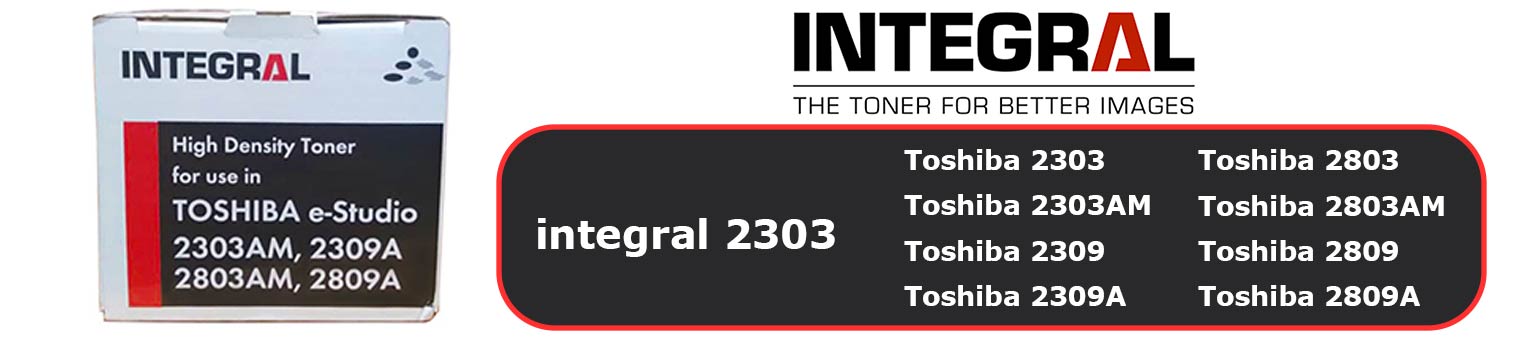 کارتریج تونر اینتگرال توشیبا مدل 2303 با جعبه رنگی