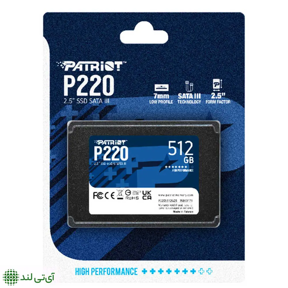SSD پاتریوت ظرفیت 512G مدل Patriot P220 - تصویر 2