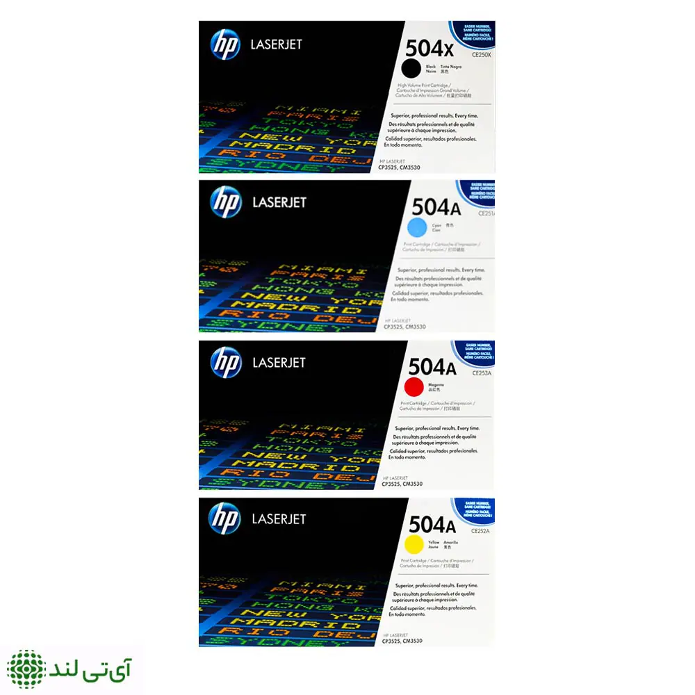 کارتریج تونر رنگی اچ پی مدل HP 504A (ست کامل) - تصویر 2