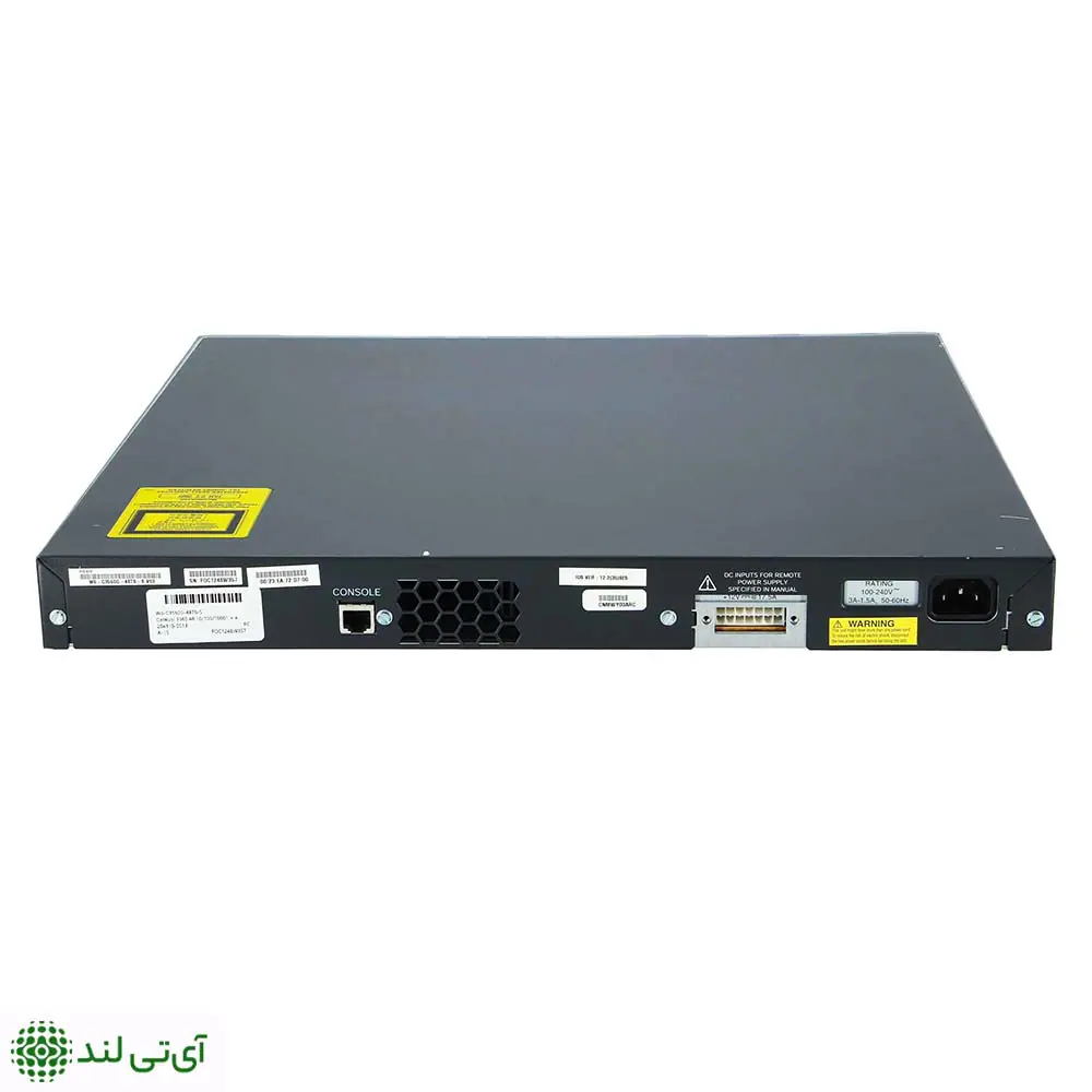 سوئیچ 48 پورت سیسکو مدل Cisco WS-C3560G-48TS-S - تصویر 2