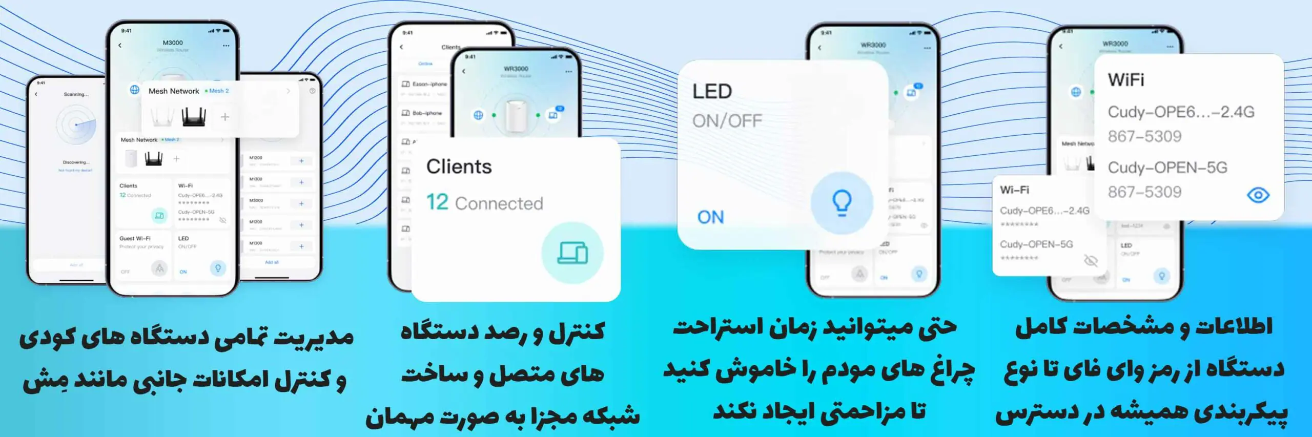 اپلیکیشن کودی برای مدیریت محصولات و کنترل از راه دور به نام cudy app