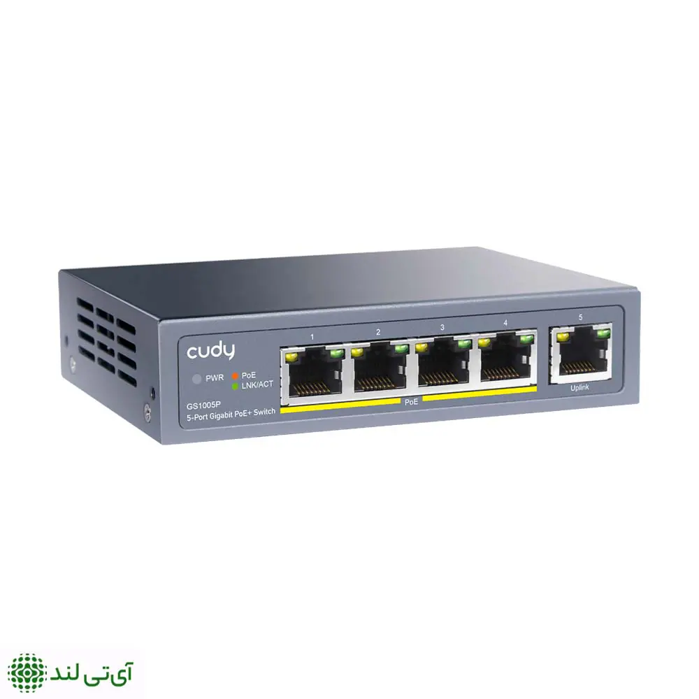 سوییچ گیگابیتی 5 پورت کودی مدل (+Cudy GS-1005P (POE - تصویر 4