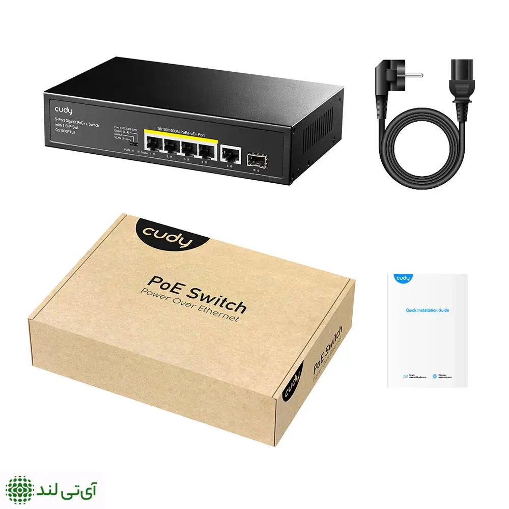 سوییچ گیگابیتی 5 پورت کودی مدل Cudy GS-1005PTS1 (POE+) - تصویر 4