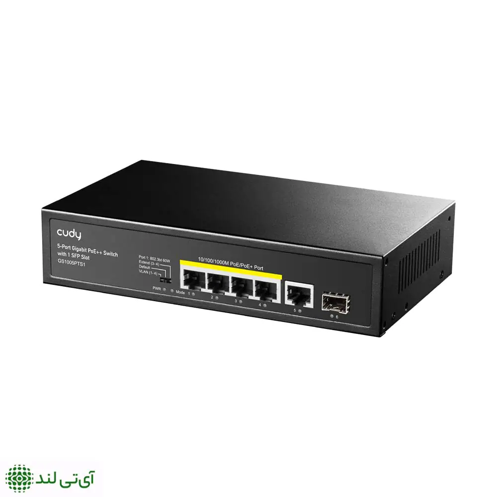 سوییچ گیگابیتی 5 پورت کودی مدل Cudy GS-1005PTS1 (POE+) - تصویر 3