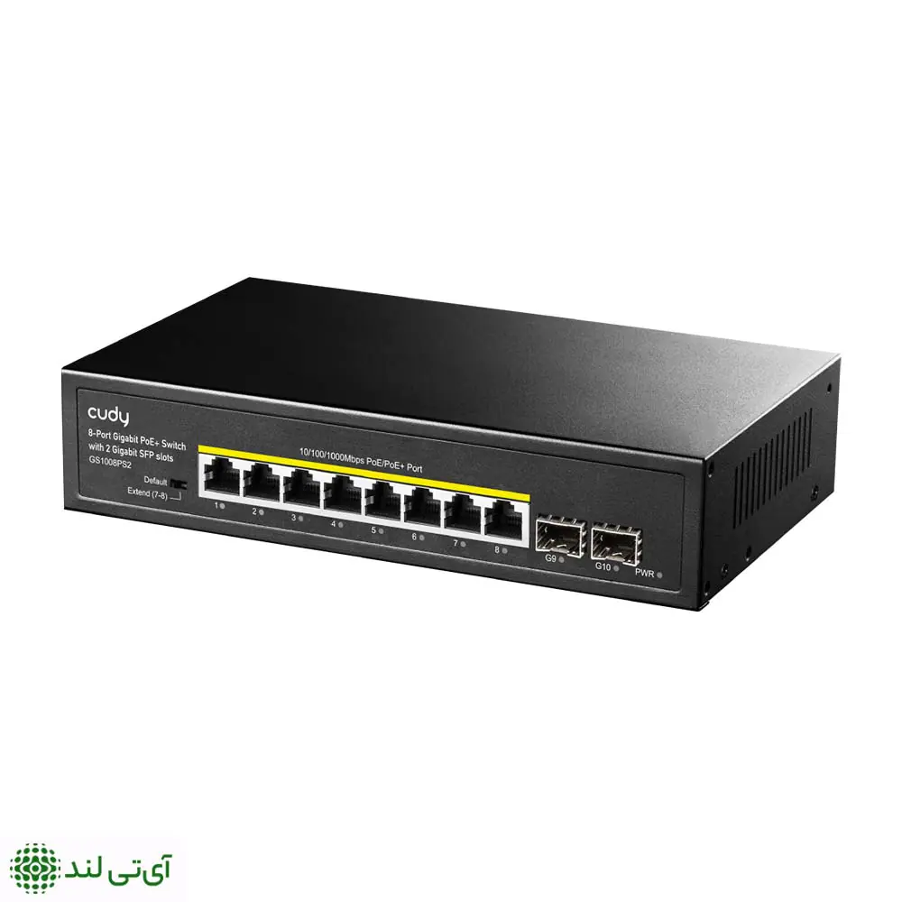 سوییچ گیگابیتی 8 پورت کودی مدل Cudy GS-1008PS2 (POE+) - تصویر 3