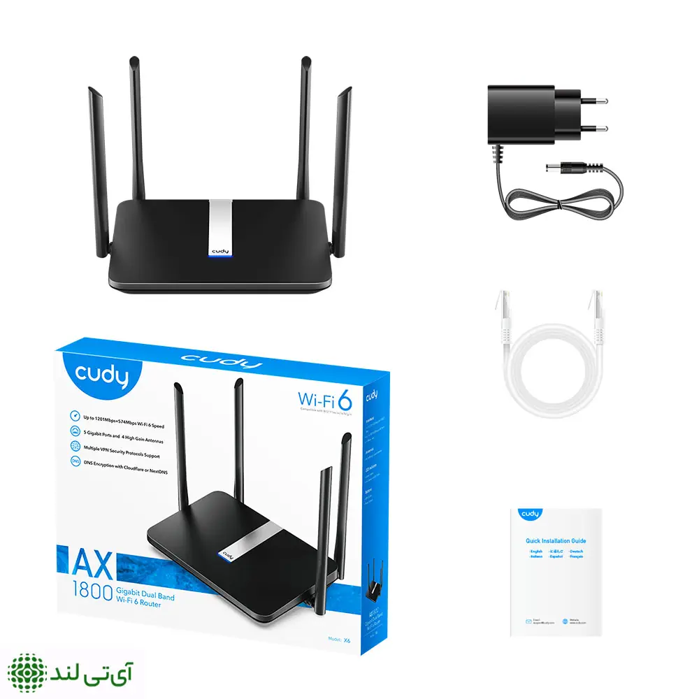 روتر وای فای 6 و گیگابیتی کودی مدل Cudy X6 - تصویر 4