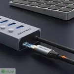 هاب USB 7 پورت سوییچ دار کِیبِل تایم مدل Cabletime CB47G - تصویر 7