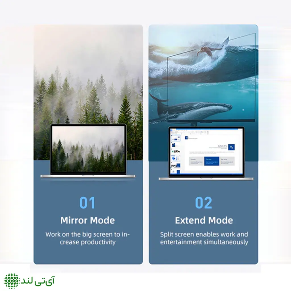 تبدیل TYPE-C به DISPLAY کِیبِل تایم 4K 60HZ مدل Cabletime CP13A - تصویر 5