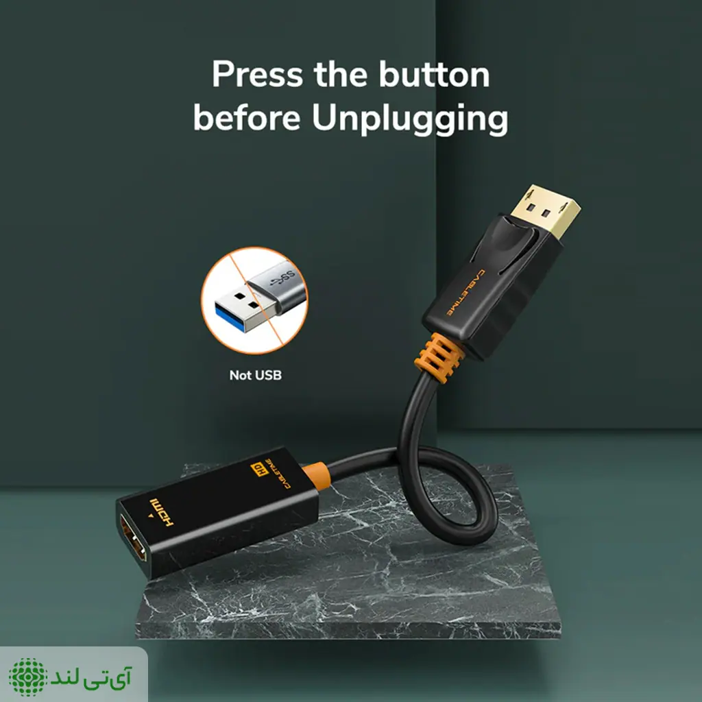 تبدیل DISPLAY به HDMI کِیبِل تایم مدل Cabletime CP22B - تصویر 4