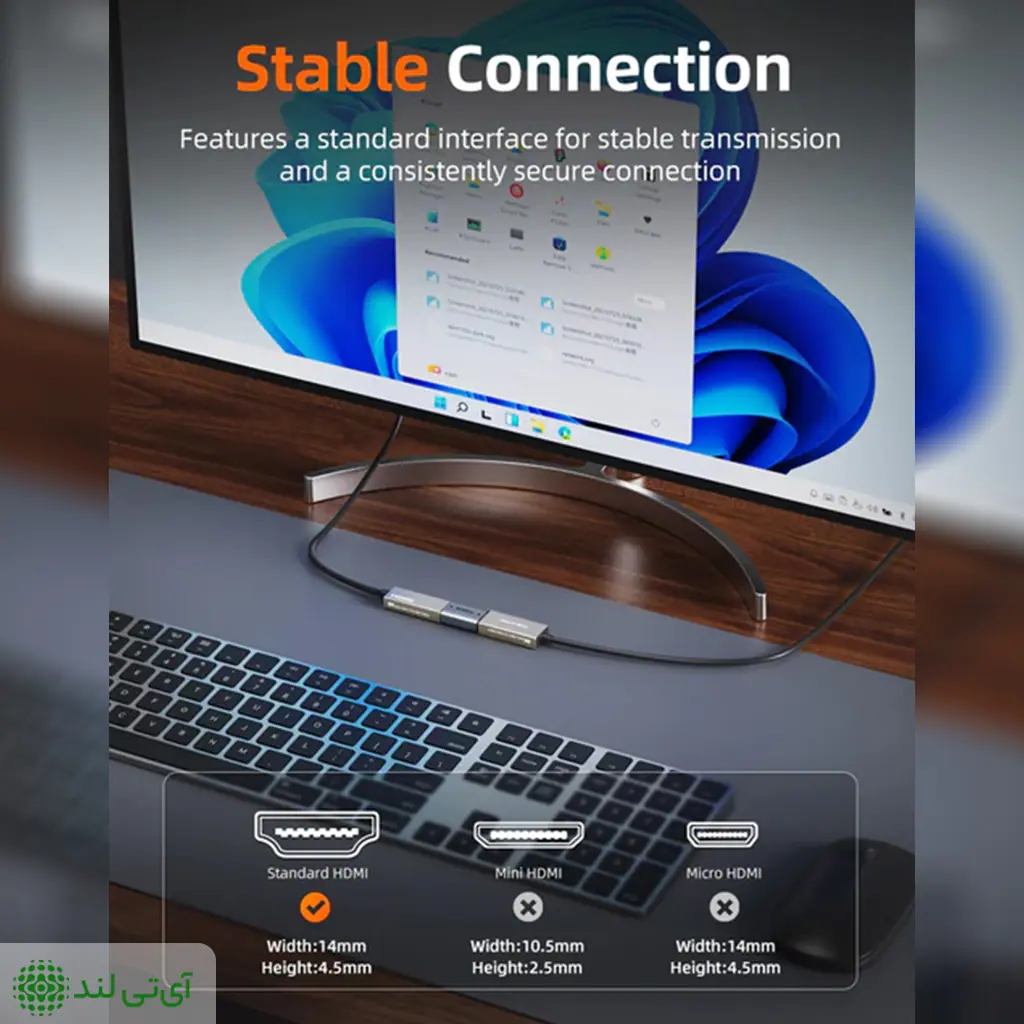 مبدل افزایش طول کِیبِل تایم HDMI 8K مدل Cabletime CP46U - تصویر 10