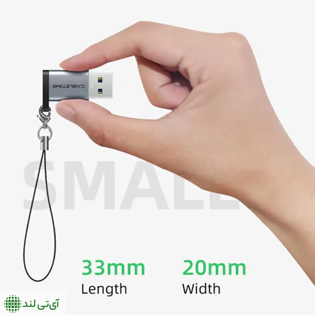 تبدیل TYPE-C به USB کِیبِل تایم مدل Cabletime CP73G - تصویر 5