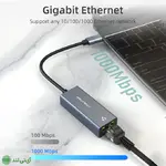 تبدیل TYPE-C به LAN گیگابیتی کِیبِل تایم مدل Cabletime CB51G - تصویر 4
