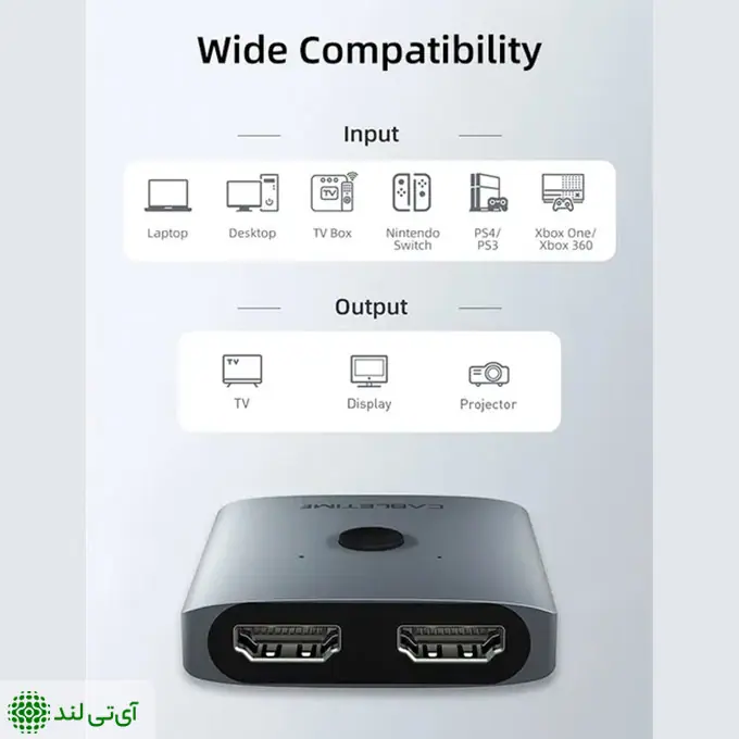 سوییچ HDMI کِیبِل تایم مدل Cabletime CP30G - تصویر 6