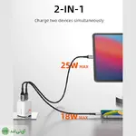 شارژر دیواری 45 وات کِیبِل تایم مدل Cabletime GA45W - تصویر 5