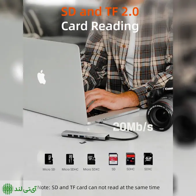 هاب 7 پورت کِیبِل تایم مدل Cabletime HB02G - تصویر 7