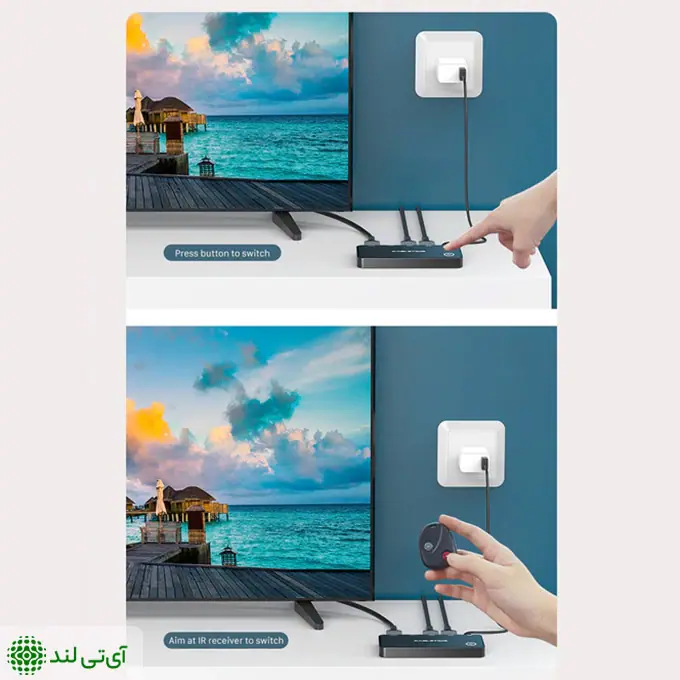 سوییچ HDMI ریموت دار کِیبِل تایم مدل Cabletime CP31B - تصویر 4