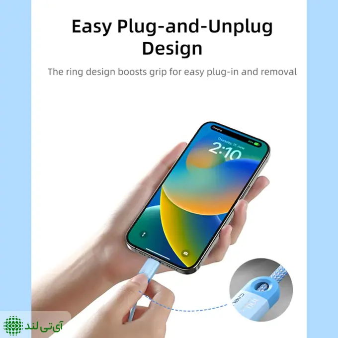 کابل شارژ و دیتا TYPE-C کِیبِل تایم مدل Cabletime CUP1H - تصویر 5