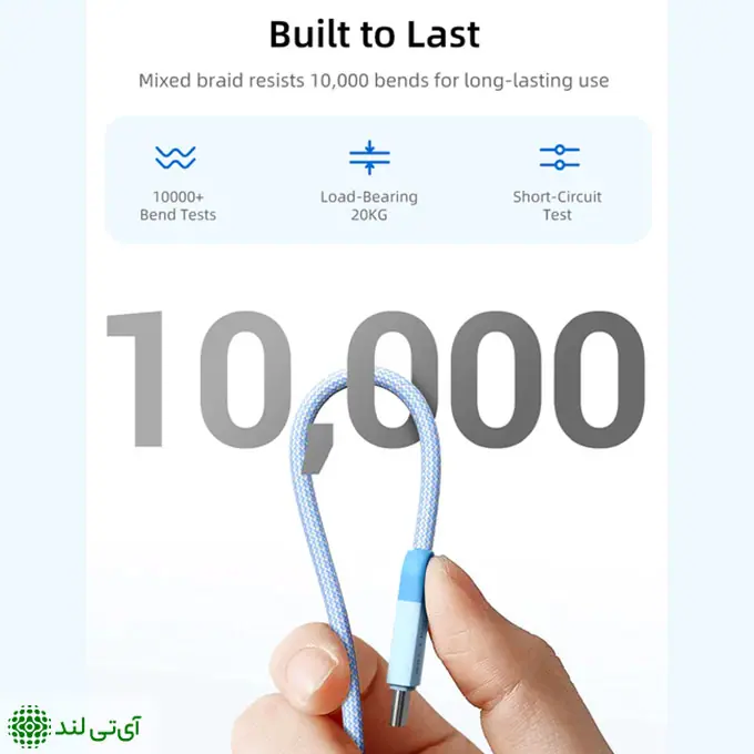 کابل شارژ و دیتا TYPE-C کِیبِل تایم مدل Cabletime CUP1H - تصویر 4