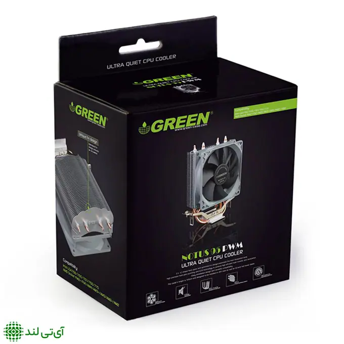 خنک کننده بادی پردازنده گرین مدل Green Notus 95 PWM - تصویر 8