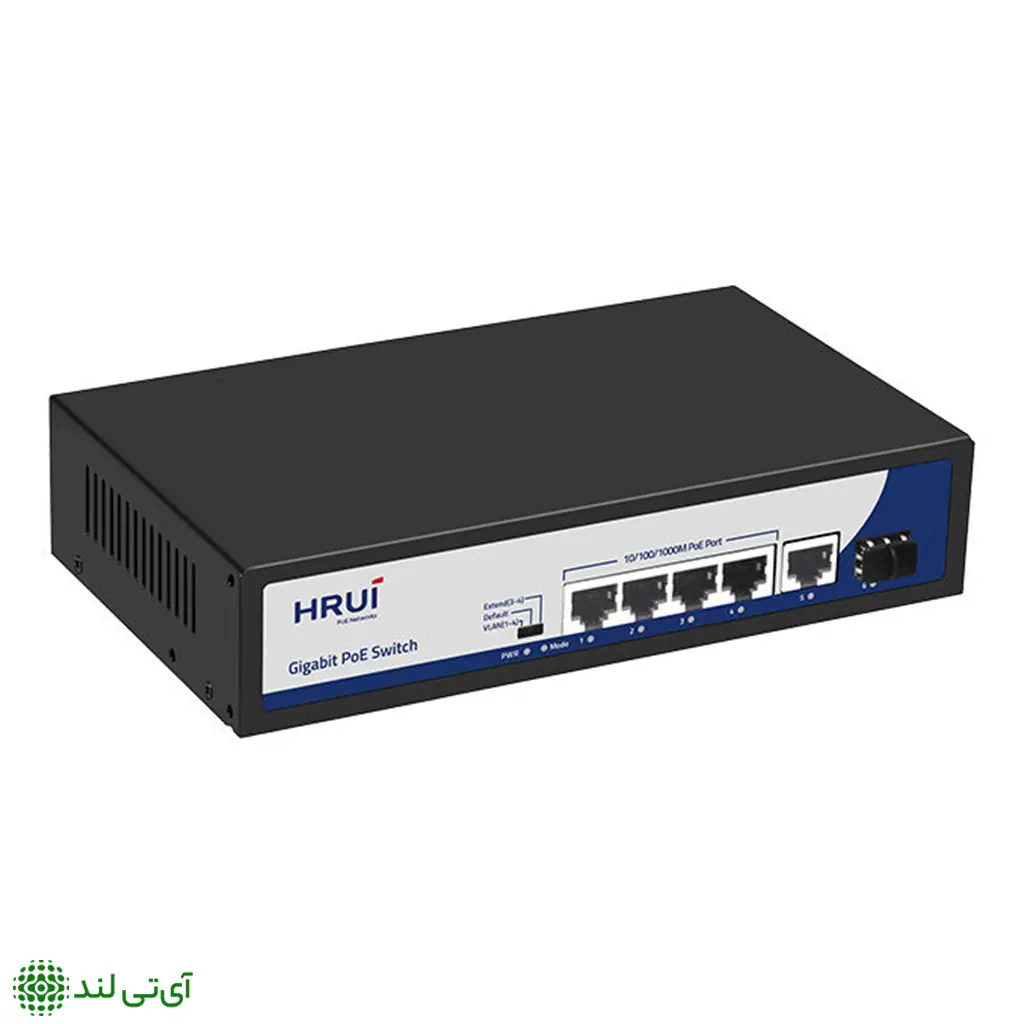 سوئیچ PoE گیگ اچ ار یو ای HRUI HR900-AFG-411NS-120 - تصویر 2