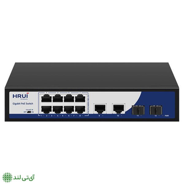 سوییچ poe برند hrui مدل hr900-afg-822ns