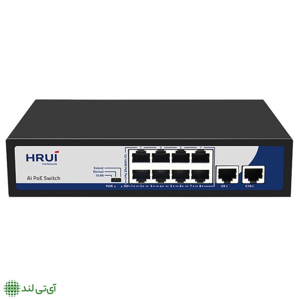 سوییچ poe برند hrui مدل hr900-af-82gn