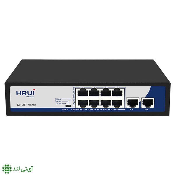 سوییچ poe برند اچ ار یو ای مدل hr900-af-82n