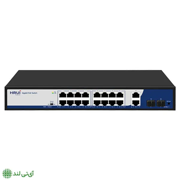 سوییچ poe برند hrui مدل hr900-afg-1622s-300