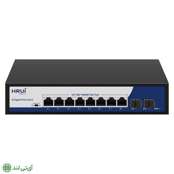 سوییچ poe برند hrui مدل hr900-afg-82ns