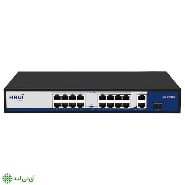 سوییچ poe برند hrui مدل hr901-af-1621gs-300