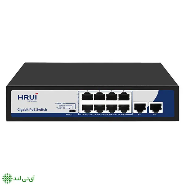 سوییچ poe برند hrui مدل hr901-afg-82n
